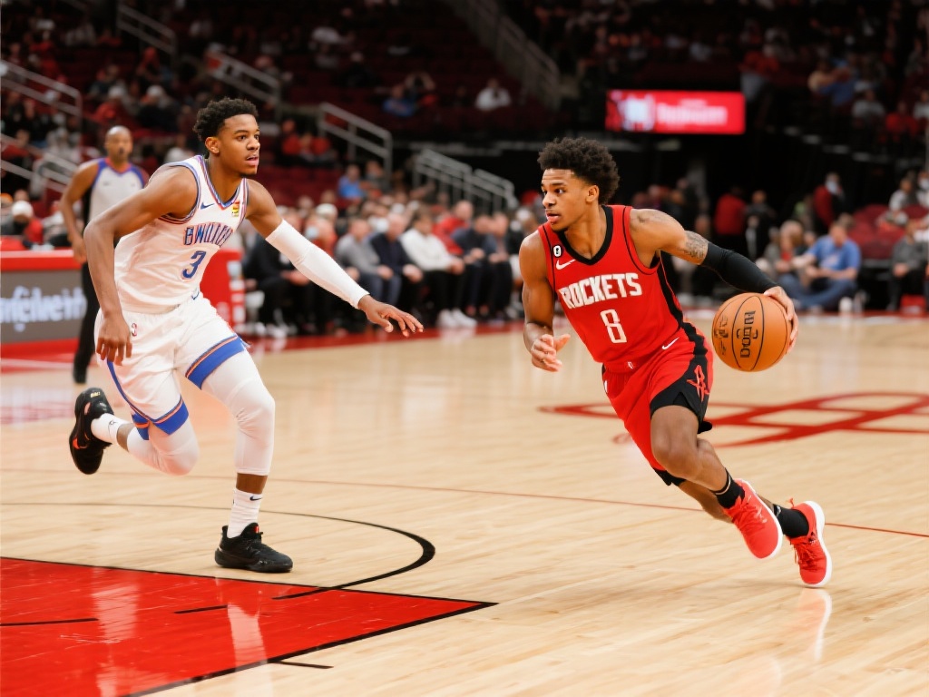 ShowTime防守思路解析:湖人与火箭截然不同的进攻策略 火箭进攻:速度与节奏的掌控
另一边,火